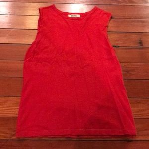 Michael Kors sleeveless red sweater top